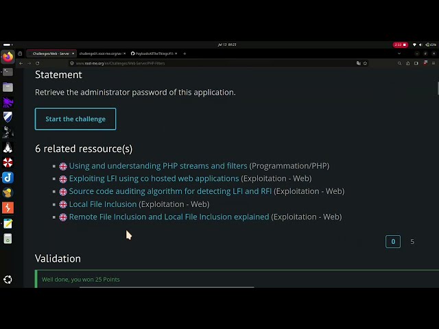 Root Me || PHP - Filters