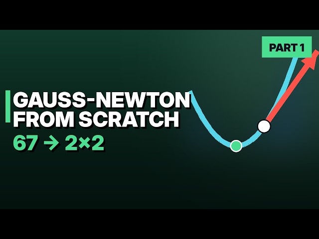 Levenberg-Marquardt Algorithm Explained | Gauss-Newton From Scratch |  Part 1