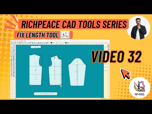 How to Use the Fix Length Tool in Richpeace Garment CAD Software | Pattern Making | Video 32