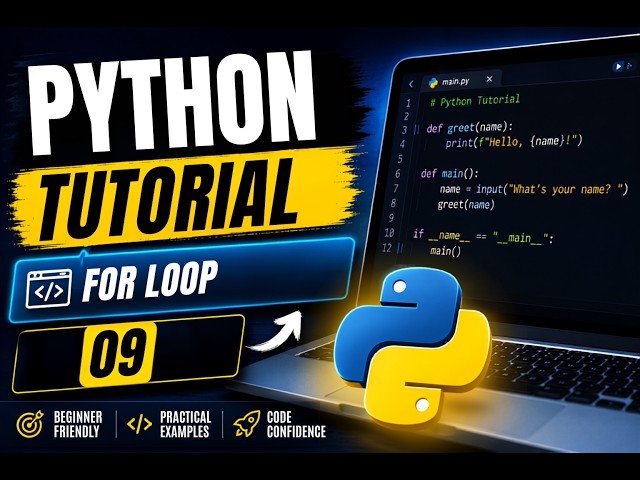 Python Tutorial #9 | For loop in Python | HOW FOR LOOP WORKS IN PYTHON | @PythonWithHarsh