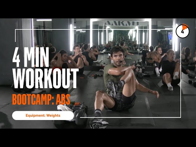 4 MIN AB WORKOUT - No Equipment // AARMY