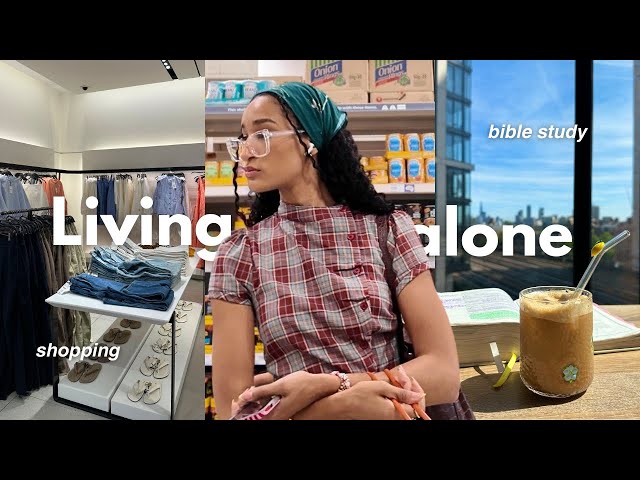 Living Alone Diaries | Life with Jesus 🤍 Shopping, new nails, bible study, coffees at home & more