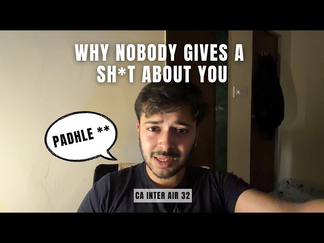 THIS VIDEO WILL FORCE YOU TO STUDY | BRUTAL CA MOTIVATION & TALK | #cainter  #camotivation