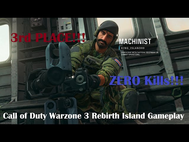 Call of Duty Warzone 3 Rebirth Gameplay 3RD PLACE 0 KILLS!!! (Warzone no Commentary) #rebirthisland