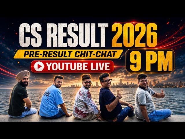 🎯PRE RESULT Chit Chat Session🎯 | CS Result 2026🏆|  #result #icsi #csstudent #vgstudyhub