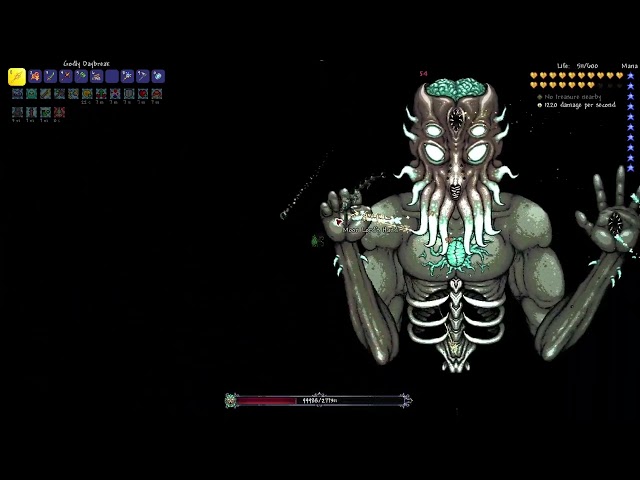 Terraria 1.4.4.9 Defeating Master Mode Moon Lord With Melee Class