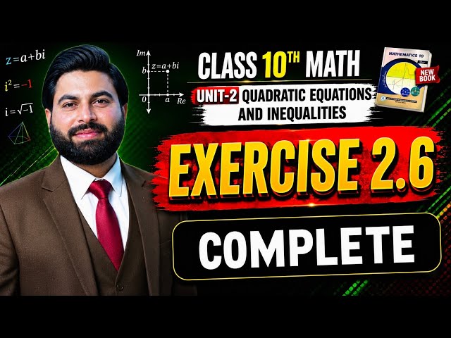 Class 10th Math New Book Ch 2 Exercise 2.6 Complete-10th Maths E.X 2.6 Complete-Subject of Formula
