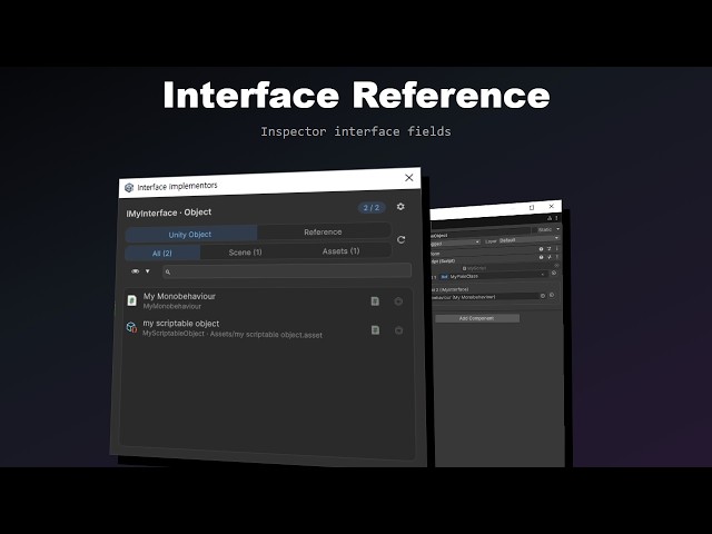 Interface Reference — Assign Interface Fields in the Unity Inspector