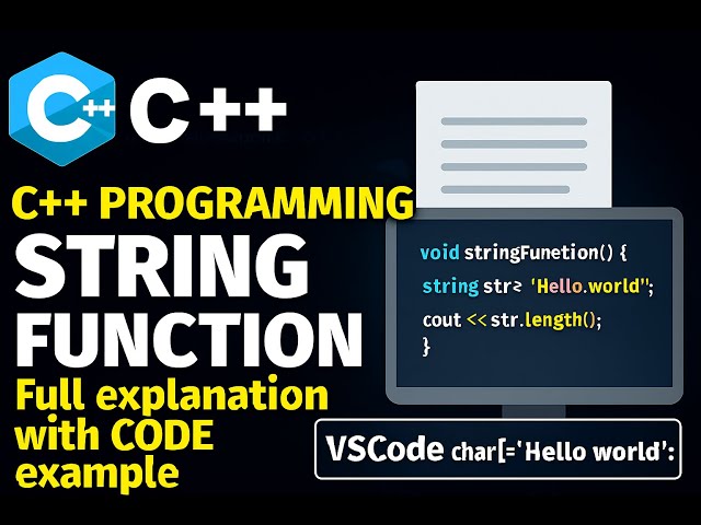 string function in c++ programming #cpp #coding
