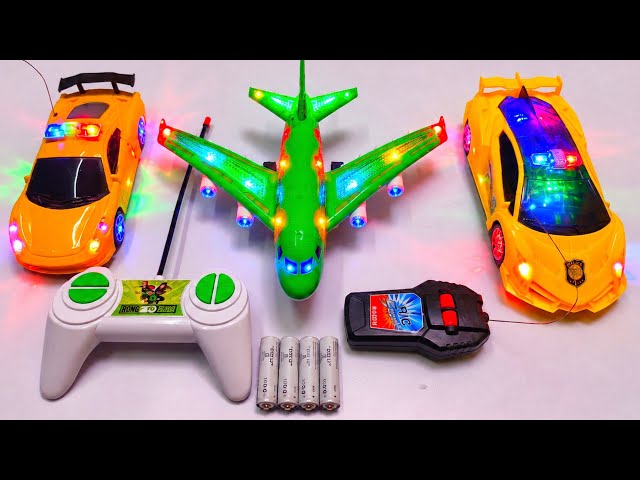 3D Lights Airbus A38O Aeroplane, 3D Lights Police Car, Rc 3D Lights Police Car, Aerobus, Rc Airplane