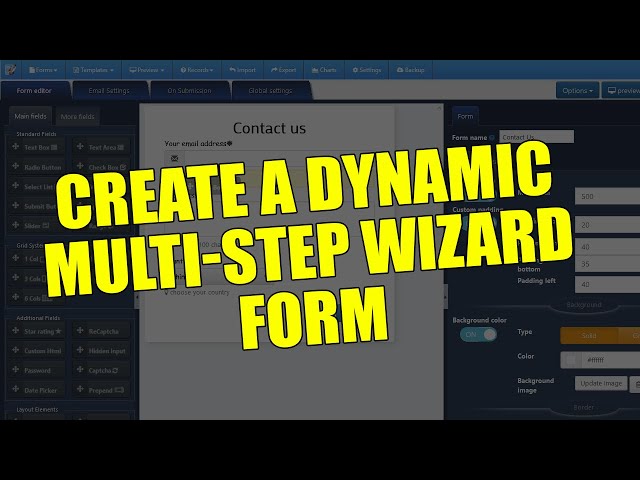 Create a Dynamic Multi-Step Wizard Form: Step-by-Step Tutorial