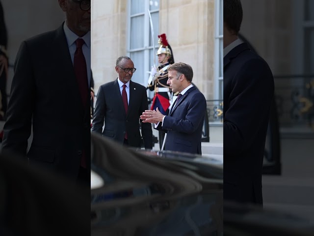 President Kagame met with President Emmanuel Macron of France.