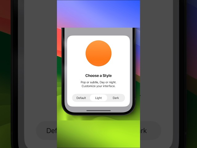#SwiftUI App Theme Switcher - Dark Mode Switch - iOS 17 - Xcode