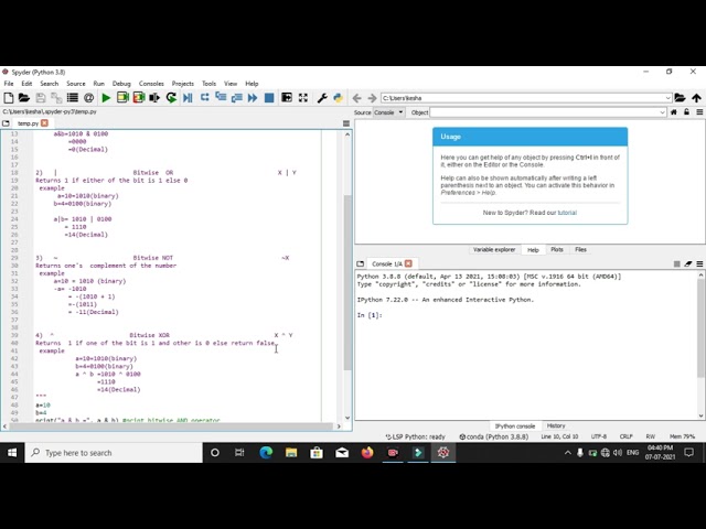 #17 Bitwise Operator