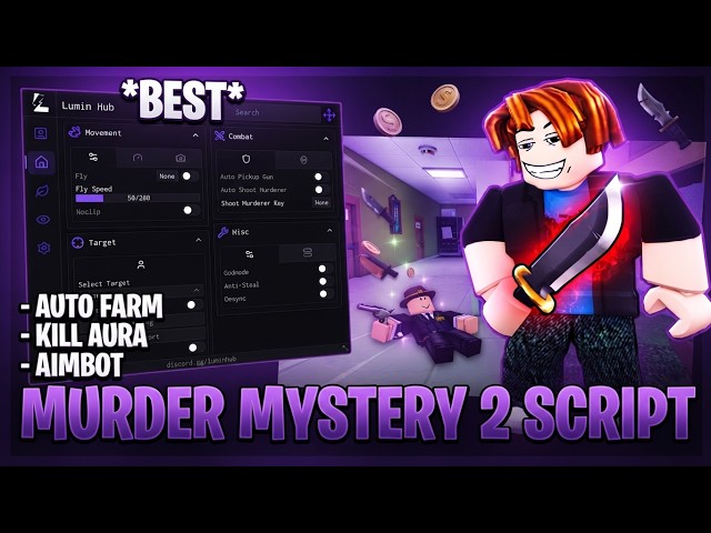 Murder Mystery 2 Script - AimBot, Silent Aim, Summer Auto Farm, KillAura, Desync & More