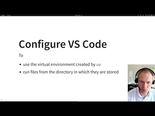 Configuring VS Code to use uv virtual environment and run files from their actual locations