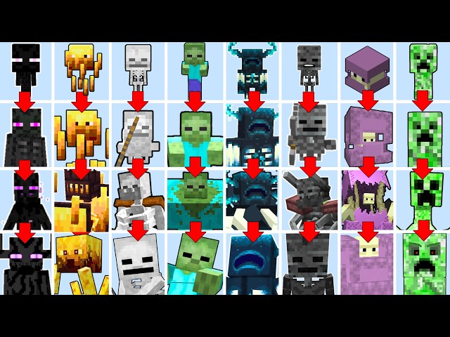 MINECRAFT EVOLUTION TOURNAMENT (BABY to MOB to MUTANT to TITAN) | Minecraft Mob Battle