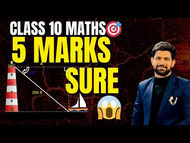 APPLICATION OF TRIGONOMETRY | 5 MARKS BOARD QUESTIONS | CLASS 10 CBSE PYQ MATHS