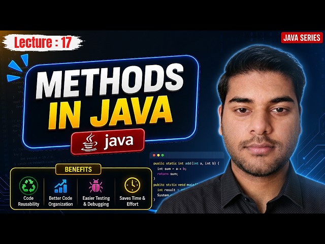 Methods in Java Explained Completely | Static, Parameters & Return Statement