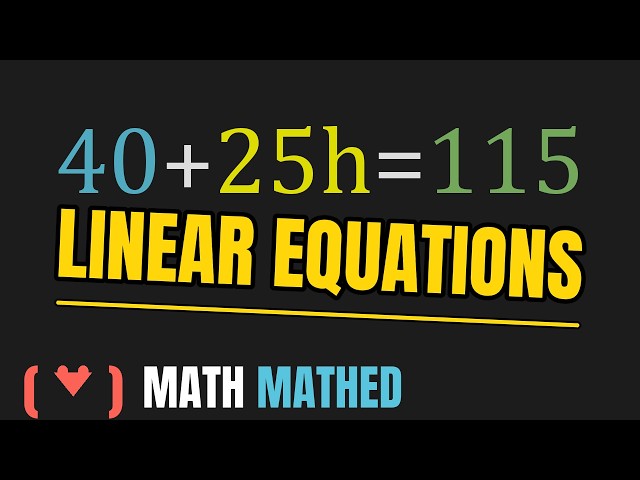 ASVAB Mathematics Knowledge Linear Equations