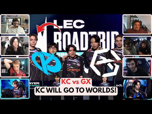 Streamers React to KC QUALIFYING FOR WORLDS | KC vs GX | LEC 2026 Highlights