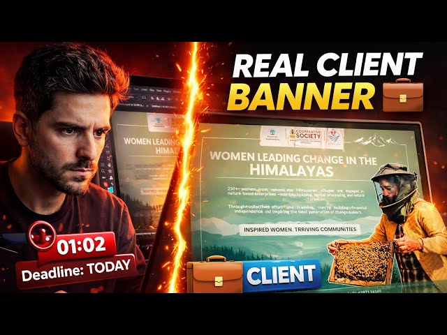 How we designed this Banner in 1 hour | Unmatched Graphics #graphicdesign #newbanner 