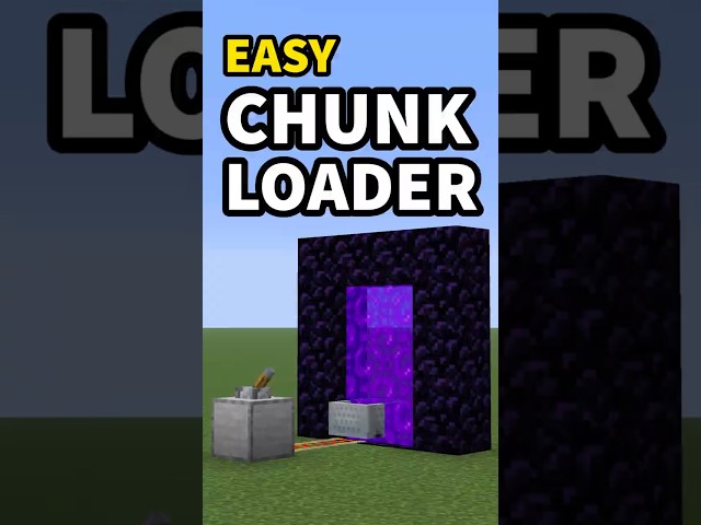 EASIEST Chunk Loader in Minecraft - Java 1.21+ #shorts #minecraftshorts