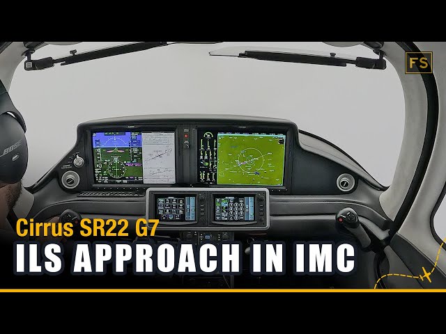 Full IFR Flight in Actual IMC | ILS Approach | Cirrus SR22 G7