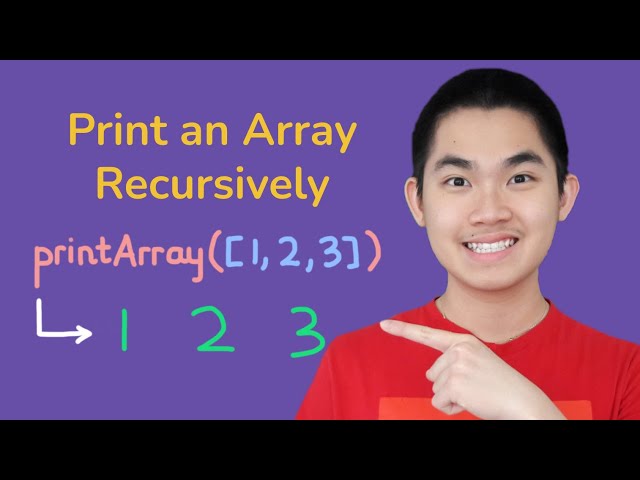 Program to Print a 1D or 2D Array Using Recursion