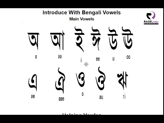 Learn Bengali Alphabets - Introduce With Vowels