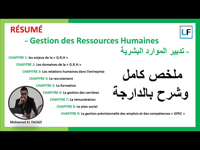Résumé || Gestion des Ressources Humaines (GRH)