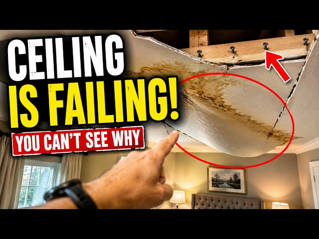 Why Your Ceiling Is Slowly Sagging — 7 Drywall Mistakes Homeowners Don't Notice Until It's Too Late