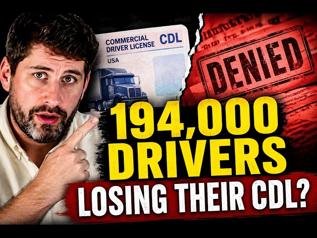 FMCSA's New CDL Rule: Who Can Still Drive?