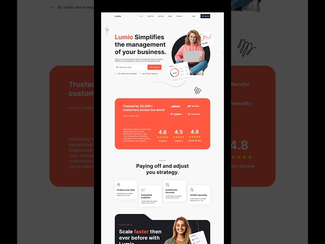 SaaS Landing Page UI Design in Figma | UI/UX #figmatutorial