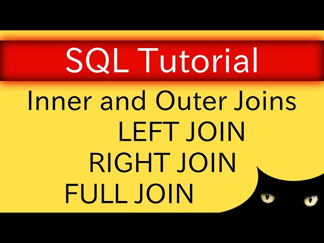 SQL Tutorial - Inner and OuterJoins: LEFT JOIN, RIGHT JOIN, FULL JOIN | Database Tutorial 5f