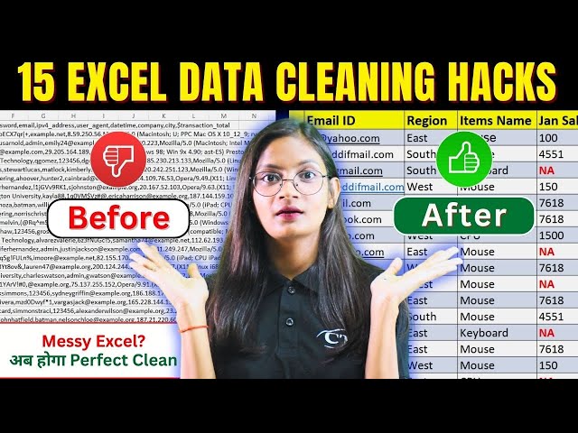 15 Excel Data Cleaning Hacks | Data Cleaning Tricks in MS Excel | Computer Tech Academy
