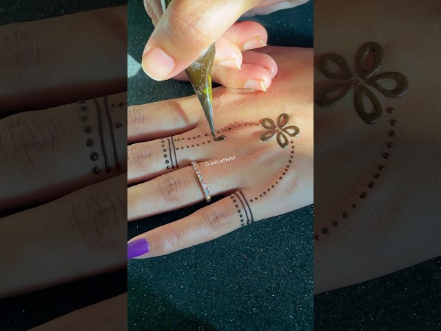 Beautiful aesthetic Mehndi design //Mehndi design simple and easy #mehndi #henna