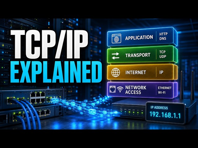 TCP/IP Model Explained | Protocols, IP Addresses & Ports Made Easy