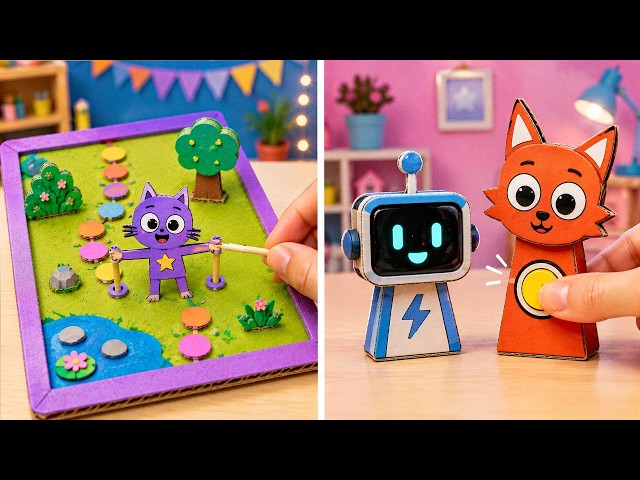 We Built AWESOME DIY Paper Games! 🎮📄 Easy Cardboard Gadgets That Actually Work