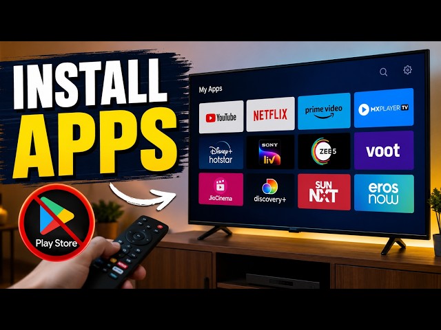 How I install apps on my Smart TV when the Play Store fails | Install Apps Without Play Store