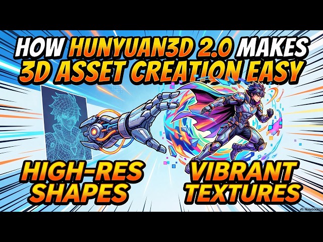 How Hunyuan3D 2.0 Makes 3D Asset Creation Easy