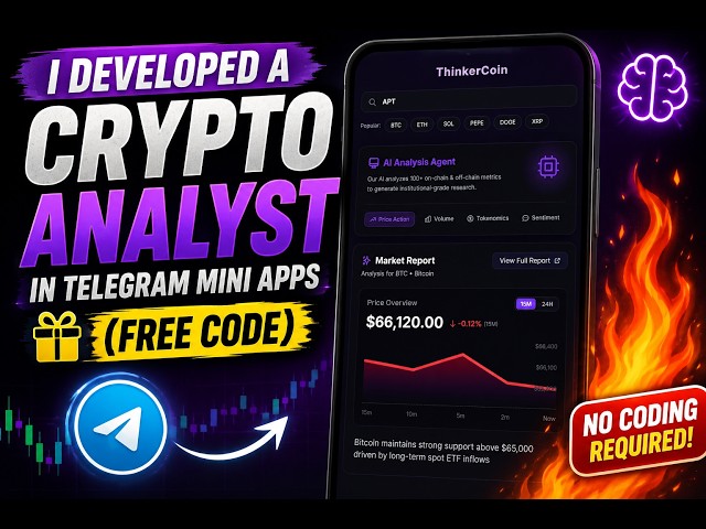 I Developed a Crypto Analyst in Telegram Mini Apps FREE CODE!