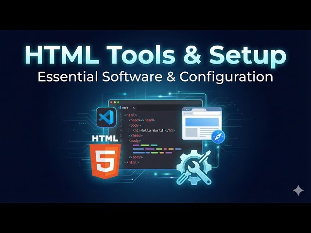 Chapter 4 || HTML Tools & Setup for Beginners | Complete HTML Development Environment