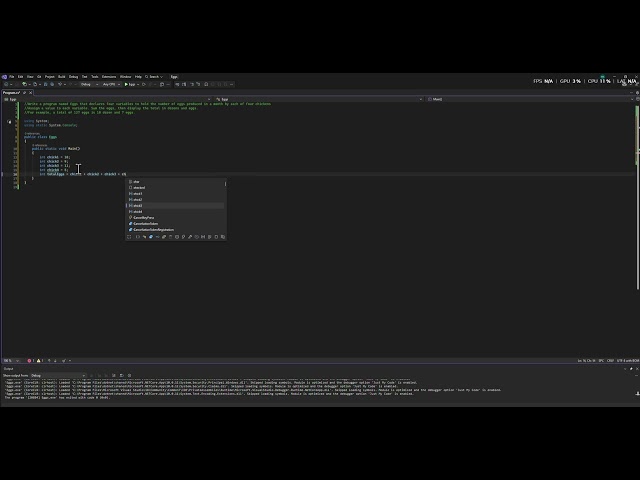 C# Programming in Visual Studio Community