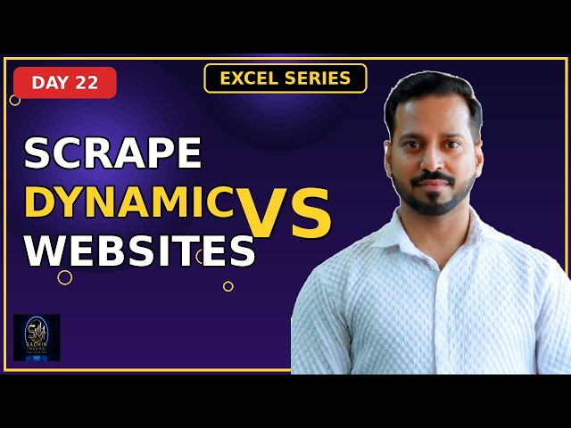 Scrape Dynamic JS Web Pages easily in Excel | No Coding Web Scraping (Day 22)
