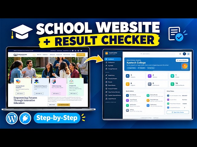 Create a School Website in WordPress + Add a Result Checker and Verifier (Step-by-Step)