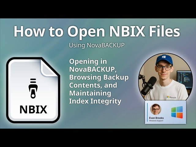 How to Open NBIX Files (NovaBACKUP Index Archive)