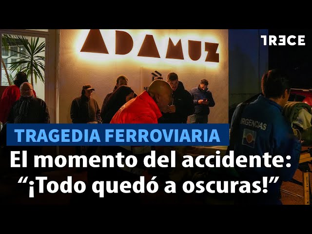 "Human warmth saved us," the moving story of Maria, survivor of the Adamuz accident