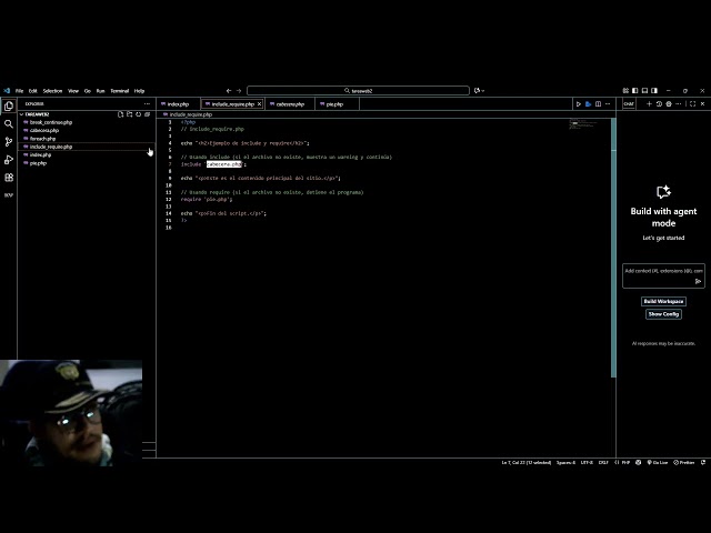 PhP Foreach, break y continue, include y require