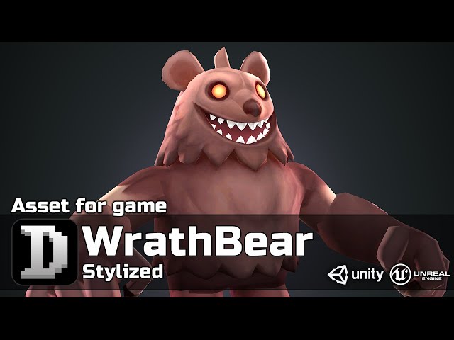 Stylized - WrathBear | 3D | For UE/Unity | Game Ready